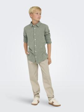 Afbeelding voor product Hemd van het merk Only & Sons Junior  in het Kaki