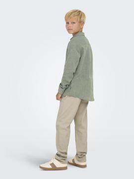 Afbeelding voor product Hemd van het merk Only & Sons Junior  in het Kaki