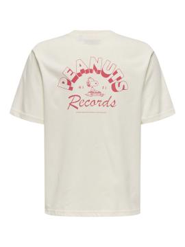 Afbeelding voor product T-shirt van het merk Only & Sons Junior  in het Ecru