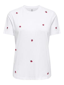 Afbeelding voor product T-shirt van het merk Only in het Wit