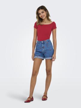 Afbeelding voor product Top van het merk Only in het Rood