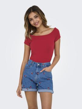 Afbeelding voor product Top van het merk Only in het Rood