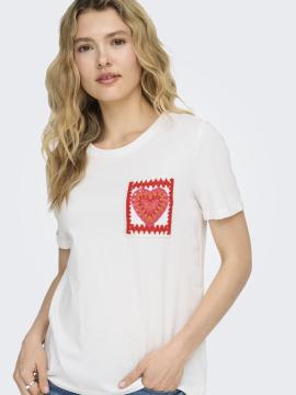 Afbeelding voor product T-shirt van het merk Only in het Wit