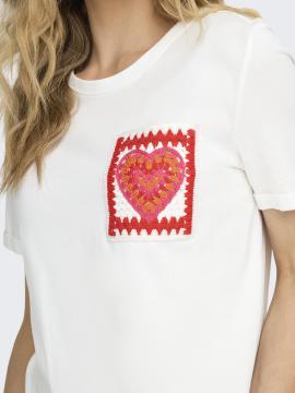 Afbeelding voor product T-shirt van het merk Only in het Wit