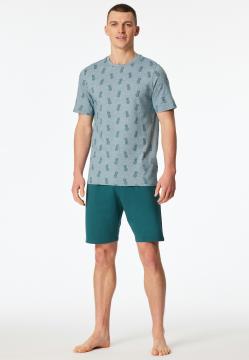 Afbeelding voor product Pyjama van het merk Schiesser in het Groen