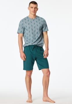 Afbeelding voor product Pyjama van het merk Schiesser in het Groen