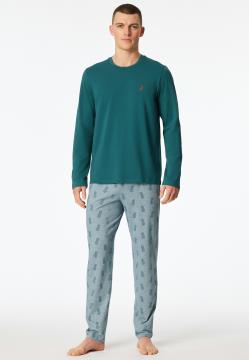 Afbeelding voor product Pyjama van het merk Schiesser in het Groen