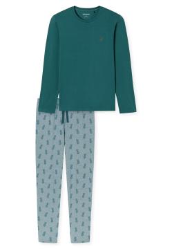 Afbeelding voor product Pyjama van het merk Schiesser in het Groen