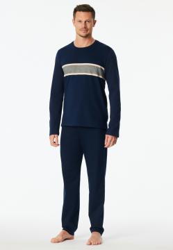 Afbeelding voor product Pyjama van het merk Schiesser in het Blauw