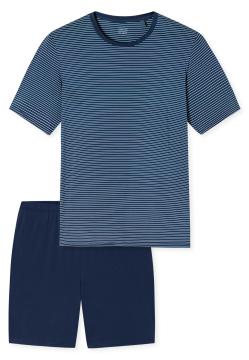 Afbeelding voor product Pyjama van het merk Schiesser in het Blauw