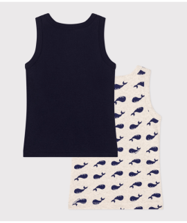 Afbeelding voor product Singlet van het merk Petit Bateau in het Marine