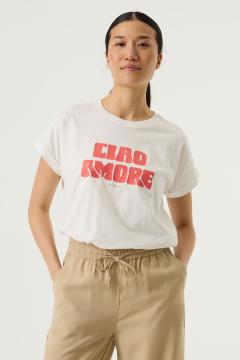 Afbeelding voor product T-shirt van het merk Garcia in het Ecru