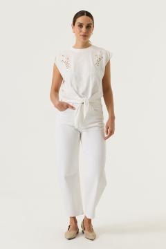 Afbeelding voor product T-shirt van het merk Garcia in het Ecru