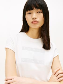 Afbeelding voor product T-shirt van het merk Tommy Jeans in het Wit