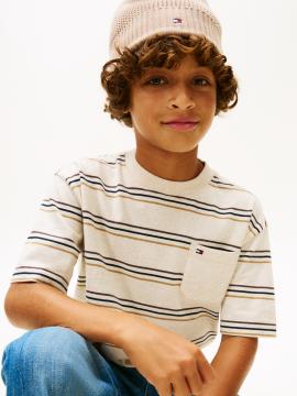 Afbeelding voor product T-shirt van het merk Tommy Jeans in het Beige