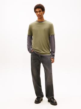 Afbeelding voor product T-shirt van het merk Tommy Jeans in het Kaki