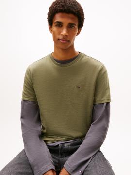 Afbeelding voor product T-shirt van het merk Tommy Jeans in het Kaki