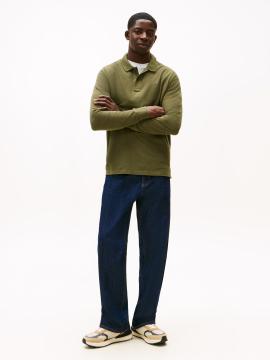 Afbeelding voor product Polo van het merk Tommy Jeans in het Kaki