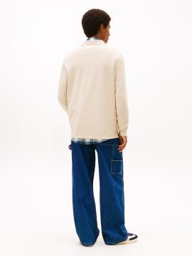 Afbeelding voor product Polo van het merk Tommy Jeans in het Beige