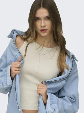 Afbeelding voor product Top van het merk Only in het Beige
