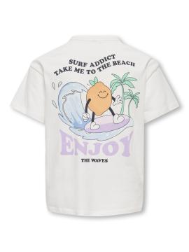Afbeelding voor product T-shirt van het merk Kids Only in het Ecru