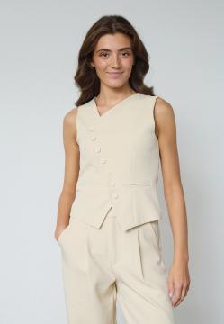 Afbeelding voor product Gilet van het merk Sisters Point in het Ecru