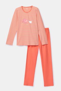 Afbeelding voor product Pyjama van het merk Woody in het Oranje