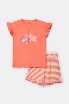 Afbeelding voor product Pyjama van het merk Woody in het Oranje