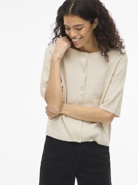 Afbeelding voor product Gilet van het merk Vila in het Ecru