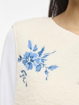 Afbeelding voor product Gilet van het merk Vila in het Ecru