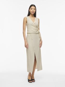 Afbeelding voor product Rok van het merk Vila in het Beige