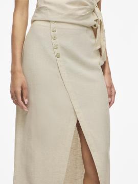 Afbeelding voor product Rok van het merk Vila in het Beige