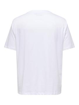 Afbeelding voor product T-shirt van het merk Only Carmakoma in het Wit