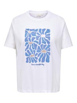 Afbeelding voor product T-shirt van het merk Only Carmakoma in het Wit