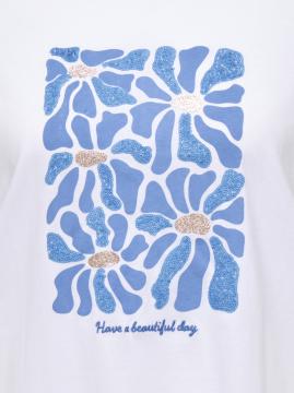 Afbeelding voor product T-shirt van het merk Only Carmakoma in het Wit