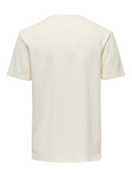 Afbeelding voor product T-shirt van het merk Only & Sons in het Ecru