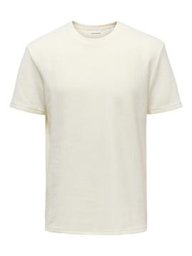 Afbeelding voor product T-shirt van het merk Only & Sons in het Ecru