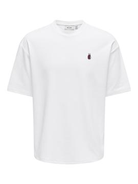 Afbeelding voor product T-shirt van het merk Only & Sons in het Wit