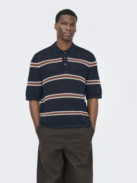 Afbeelding voor product Polo van het merk Only & Sons in het Marine