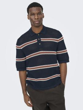 Afbeelding voor product Polo van het merk Only & Sons in het Marine