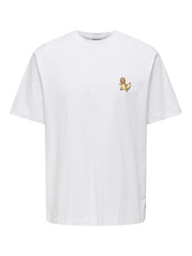 Afbeelding voor product T-shirt van het merk Only & Sons in het Wit