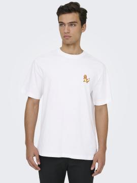 Afbeelding voor product T-shirt van het merk Only & Sons in het Wit