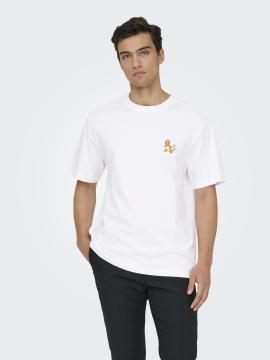 Afbeelding voor product T-shirt van het merk Only & Sons in het Wit