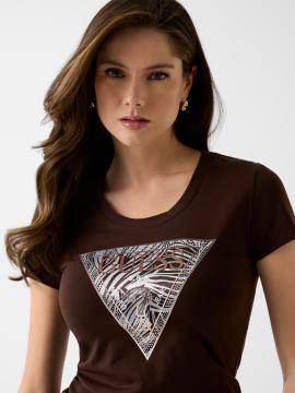 Afbeelding voor product T-shirt van het merk Guess in het Bruin