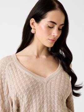 Afbeelding voor product Pull van het merk Guess in het Beige