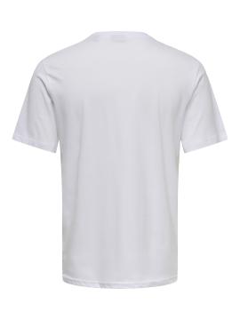 Afbeelding voor product T-shirt van het merk Only & Sons in het Wit