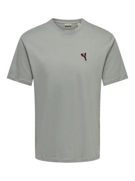 Afbeelding voor product T-shirt van het merk Only & Sons in het Grijs