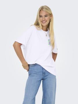 Afbeelding voor product T-shirt van het merk Only in het Wit