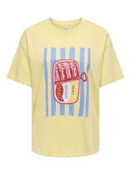 Afbeelding voor product T-shirt van het merk Only in het Geel