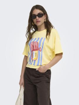 Afbeelding voor product T-shirt van het merk Only in het Geel